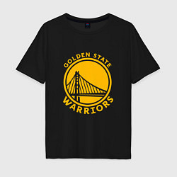 Футболка оверсайз мужская Golden state Warriors NBA, цвет: черный