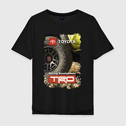 Футболка оверсайз мужская Toyota Racing Development Team, цвет: черный