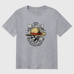 Футболка оверсайз мужская MUGIWARA ONE PIECE ВАН ПИС, цвет: меланж