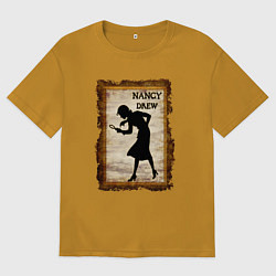 Футболка оверсайз мужская Нэнси Дрю Nancy Drew, цвет: горчичный