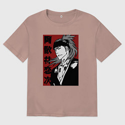 Футболка оверсайз мужская Рэн Чан, цвет: пыльно-розовый