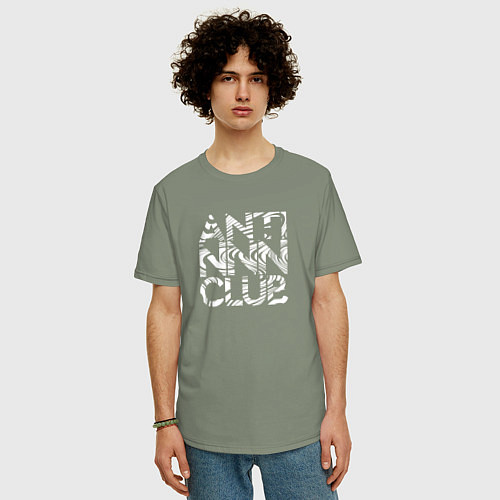 Мужская футболка оверсайз Anti NNN club / Авокадо – фото 3