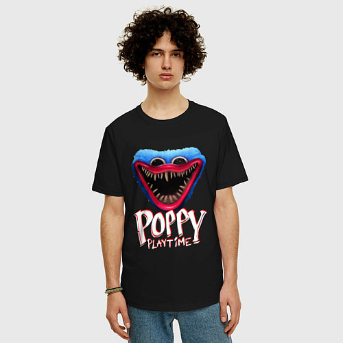 Мужская футболка оверсайз Poppy Playtime: Monster / Черный – фото 3