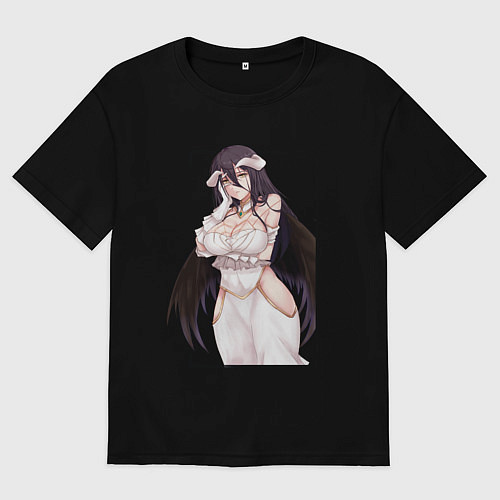 Мужская футболка оверсайз Альбедо Albedo Повелитель / Черный – фото 1