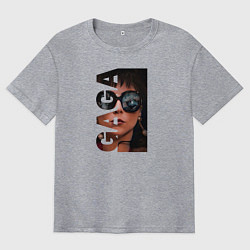 Футболка оверсайз мужская ГАГА, цвет: меланж