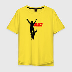 Футболка оверсайз мужская Фигура UFC, цвет: желтый