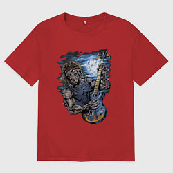 Футболка оверсайз мужская Hyper thrash, цвет: красный