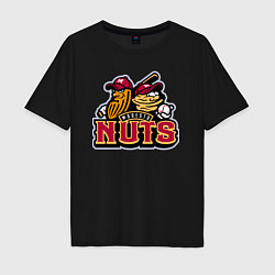 Футболка оверсайз мужская Modesto Nuts -baseball team, цвет: черный
