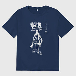 Футболка оверсайз мужская Frooogggile Color, цвет: тёмно-синий