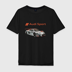 Мужская футболка оверсайз Audi sport - racing team