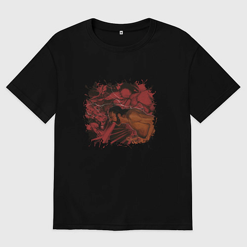 Мужская футболка оверсайз Боль Дюбуа Disco Elysium / Черный – фото 1