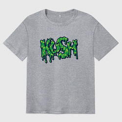 Футболка оверсайз мужская Green Kush, цвет: меланж