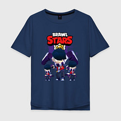Футболка оверсайз мужская EDGAR EPIC HERO BRAWL STARS, цвет: тёмно-синий
