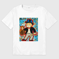 Футболка оверсайз мужская Alec ART Monopoly, цвет: белый