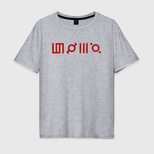 Мужская футболка оверсайз 30 Seconds to Mars: Градиент / Меланж – фото 1
