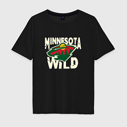 Мужская футболка оверсайз Миннесота Уайлд, Minnesota Wild