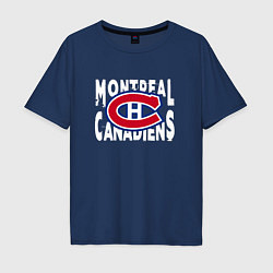 Мужская футболка оверсайз Монреаль Канадиенс, Montreal Canadiens