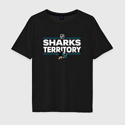 Мужская футболка оверсайз SHARKS TERRITORY САН-ХОСЕ ШАРКС