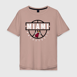 Мужская футболка оверсайз MIAMI HEAT NBA МАЯМИ ХИТ НБА