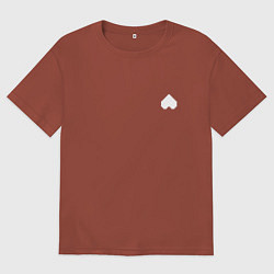 Футболка оверсайз мужская Душа Монстра, цвет: кирпичный