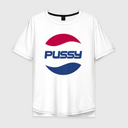 Футболка оверсайз мужская Pepsi Pussy, цвет: белый