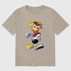 Футболка оверсайз мужская Rayman 3D Legends, цвет: миндальный