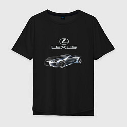 Футболка оверсайз мужская Lexus Motorsport, цвет: черный