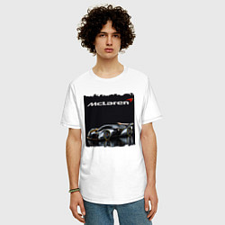 Футболка оверсайз мужская McLaren Concept, цвет: белый — фото 2