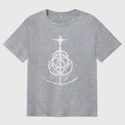 Футболка оверсайз мужская ELDEN RING LOGO ЭЛДЕН РИНГ, цвет: меланж