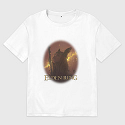 Футболка оверсайз мужская Elden Ring ellips 1 Элден ринг, цвет: белый