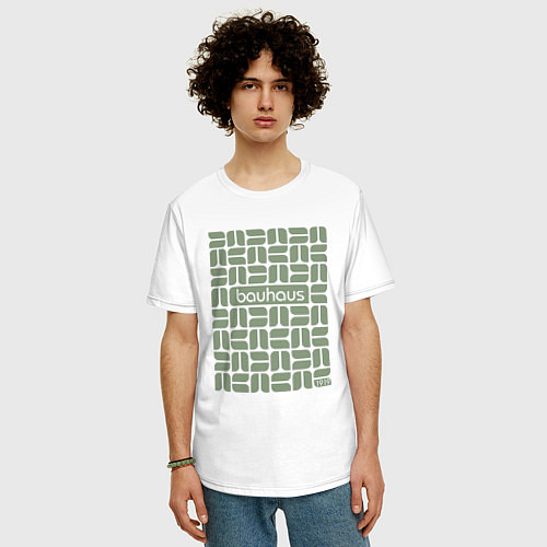 Мужская футболка оверсайз Bauhaus Jade / Белый – фото 3
