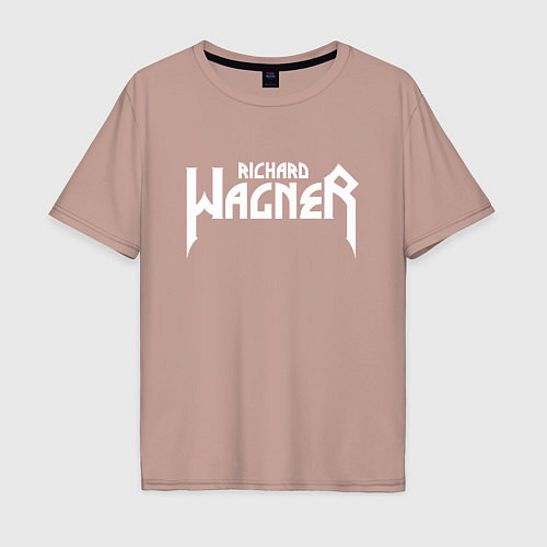 Мужская футболка оверсайз Вагнер / Пыльно-розовый – фото 1