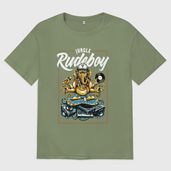 Футболка оверсайз мужская Rudeboy, цвет: авокадо