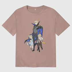 Мужская футболка оверсайз Дайнслейф и маленькие путешественники