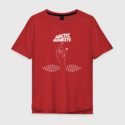 Футболка оверсайз мужская Arctic Monkeys mardy bum, цвет: красный