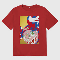 Футболка оверсайз мужская Green eyes ТМ, цвет: красный