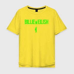 Футболка оверсайз мужская Билли айлиш, цвет: желтый