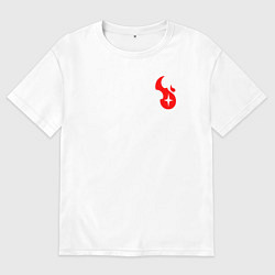 Футболка оверсайз мужская Dead cells roguelike, цвет: белый