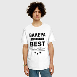 Футболка оверсайз мужская ВАЛЕРА BEST OF THE BEST, цвет: белый — фото 2