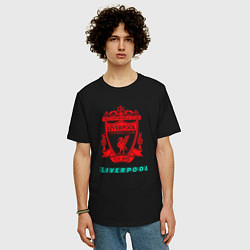 Футболка оверсайз мужская LIVERPOOL Liverpool, цвет: черный — фото 2