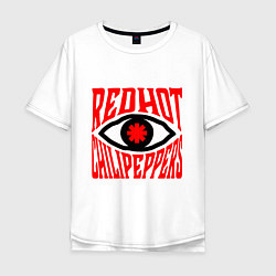 Футболка оверсайз мужская RHCP eye, цвет: белый