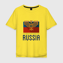 Футболка оверсайз мужская Russia - Союз, цвет: желтый