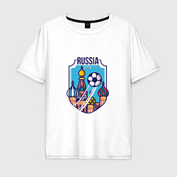 Мужская футболка оверсайз Russia 2018