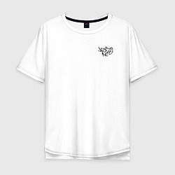Футболка оверсайз мужская Noize mc нойз мс logo, цвет: белый