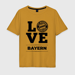 Футболка оверсайз мужская Bayern Love Классика, цвет: горчичный