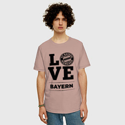 Футболка оверсайз мужская Bayern Love Классика, цвет: пыльно-розовый — фото 2