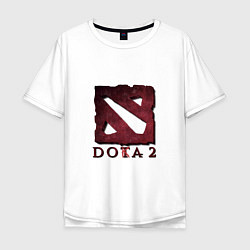 Футболка оверсайз мужская Dota 2 Doka 2, цвет: белый