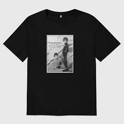 Футболка оверсайз мужская Идзая арт, цвет: черный