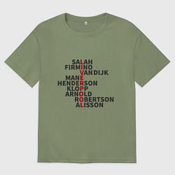 Футболка оверсайз мужская Liverpool Players, цвет: авокадо