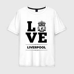 Мужская футболка оверсайз Liverpool Love Классика